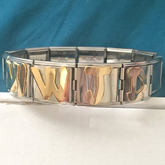 Stainless Steel What Would Jehovah Do Bracelet EZ Custom Size to Fit Your Wrist - Picture 3 of 5